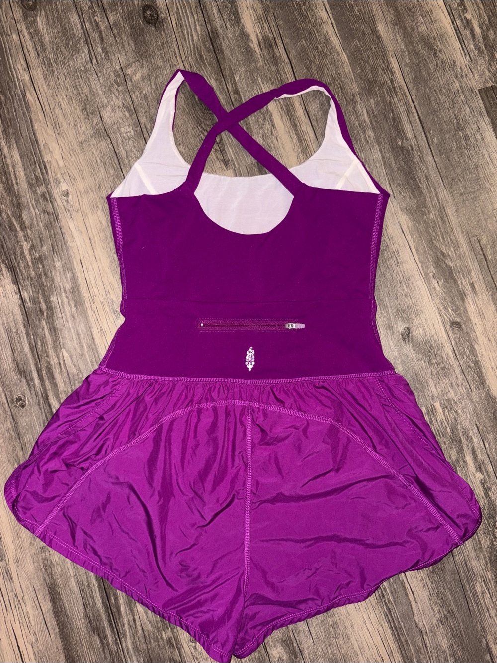 Free People FP Righteous Runsie - Raspberry Punch small - Picture 4 of 5